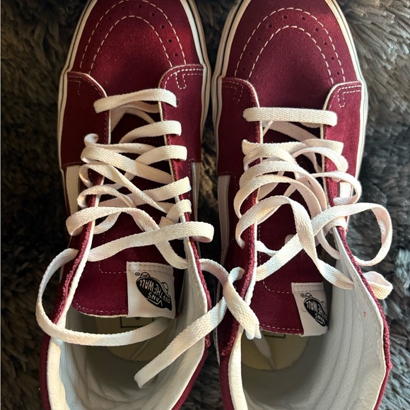 Vans Burgundy High-Top Sneakers - Picture 3 of 7